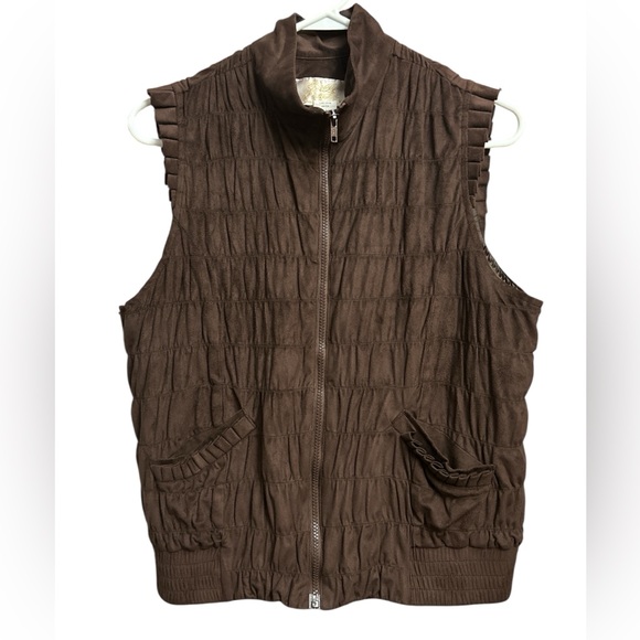 Lilly of California Jackets & Blazers - Women's Brown Quilted Vest